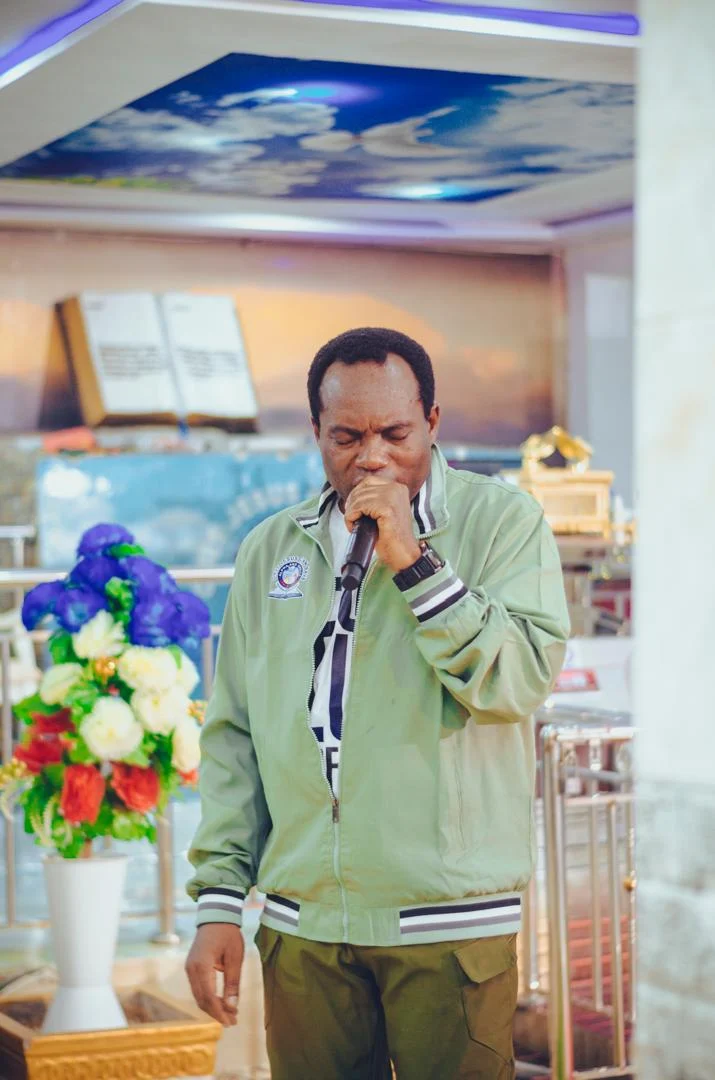 Pastor Akpos in contemplative meditation and study of the Word