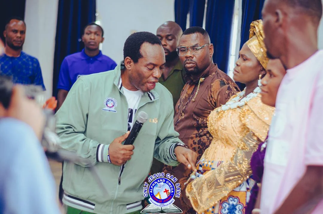 Pastor ministering deliverance and freedom